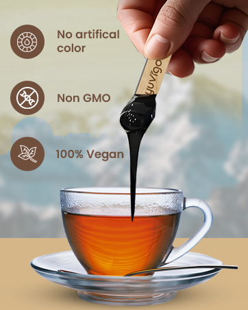 Ayuvigour Pure Himalayan Shilajit Resin - 50g | 100% Raw Resin with Fulvic Acid | Lab-Verified Potency | Natural Energy & Strength Supplement